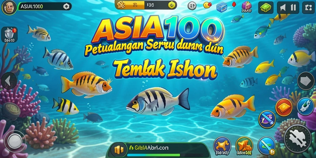 Tampilan gameplay menembak ikan yang seru dan menantang.
