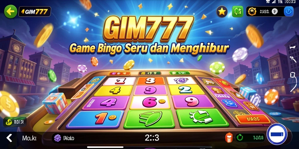 Tampilan gameplay Bingo di GIM777 yang seru dan interaktif.