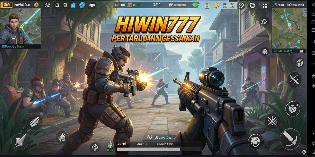 Gameplay seru HIWIN777 dalam aksi tembak-menembak FPS.