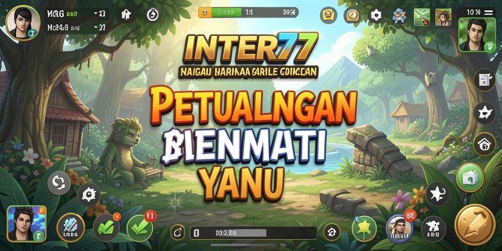 Screenshot utama INTER77 menampilkan aksi gameplay petualangan yang mendebarkan.