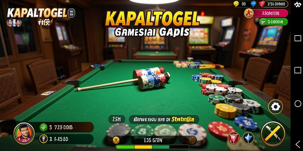 Screenshot gameplay KAPALTOGEL yang menampilkan suasana permainan Gaple yang seru.