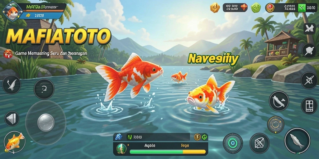 Tampilan gameplay MAFIATOTO yang menampilkan aksi memancing seru.