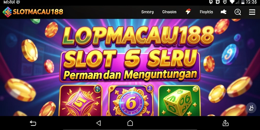Tampilan menarik dari gameplay SLOTMACAU188 yang seru dan mengasyikkan.