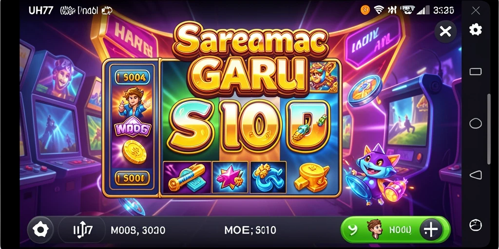 Tampilan gameplay UH77 yang menarik dalam permainan Slot.